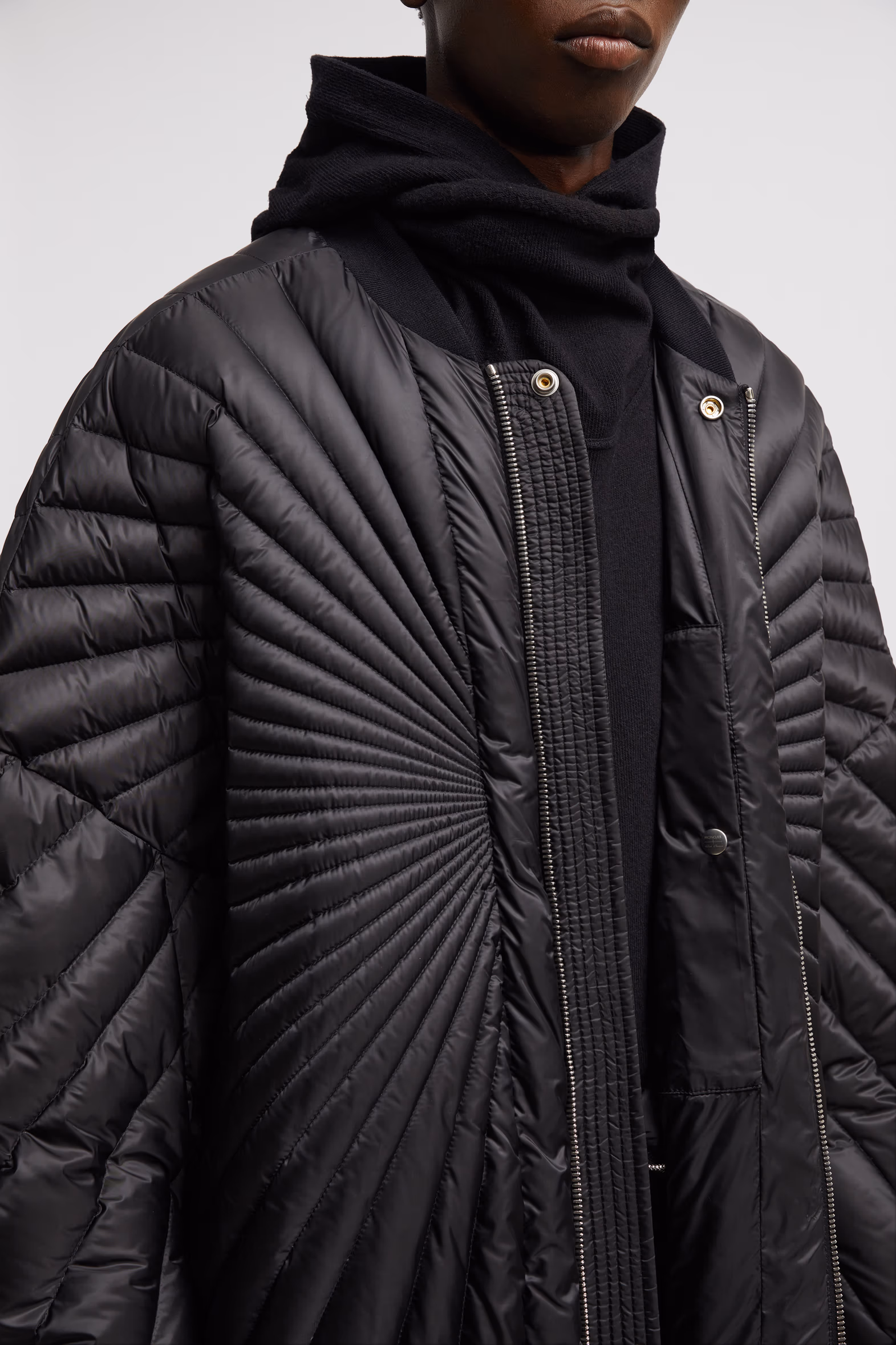 Moncler + Rick Owens Radiance Peter Down Bomber Jacket Gender Neutral Black Moncler 7
